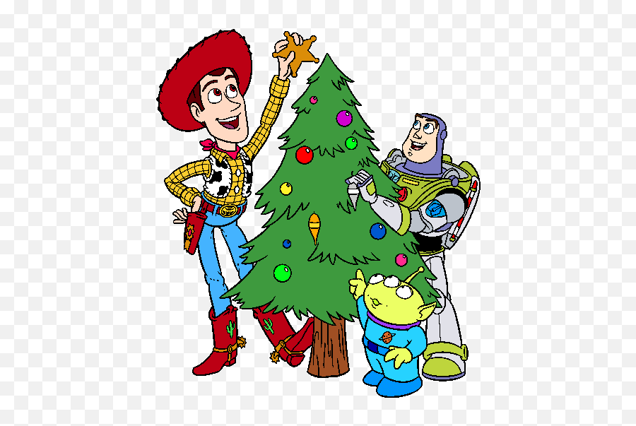 Toy Story Christmas Cartoon - Disney Christmas Clip Art Emoji,Disney Animated Emoticons Christmas
