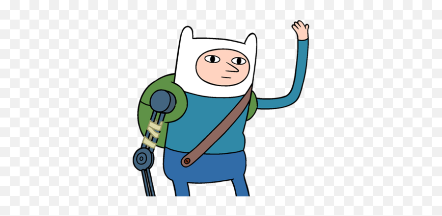Farmworld Finn - Finn With Robot Arm Emoji,Adventure Time End Song Emotion Quote