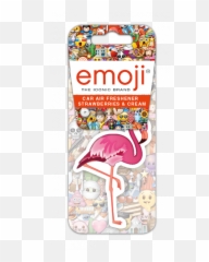 Emoji Carded Air Freshener - For Teen,Flamingo Emoji
