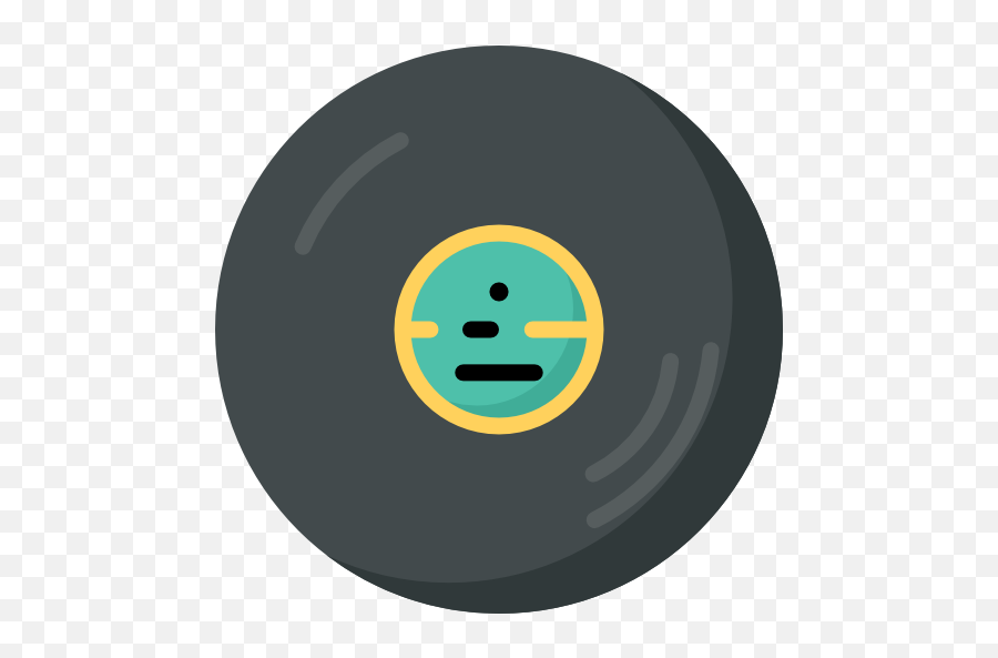 Vinyl - Free Music Icons Dot Emoji,Turntable Dj Emoticon