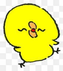 Drawing Chicken Child Yellow Smile For - Dot Emoji,Purple Bird Emoticon Facebook