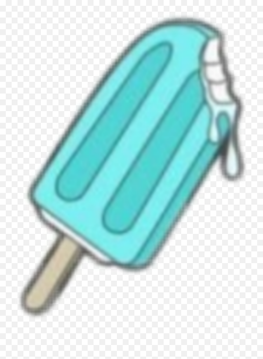 Ice Cream Aesthetic Stickers - Blue Popsicle Sticker Emoji,Melting Popsicle Emoji