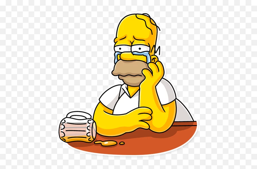 Telegram Sticker - Sticker Homer Simpson Whatsapp Emoji,Homer Simpson Emojis