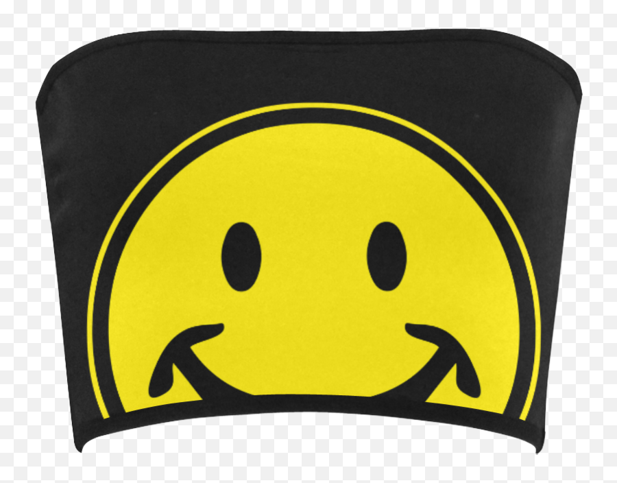 Funny Yellow Smiley For Happy People Bandeau Top Id D373853 - Happy Emoji,Sugar Skull Emoji