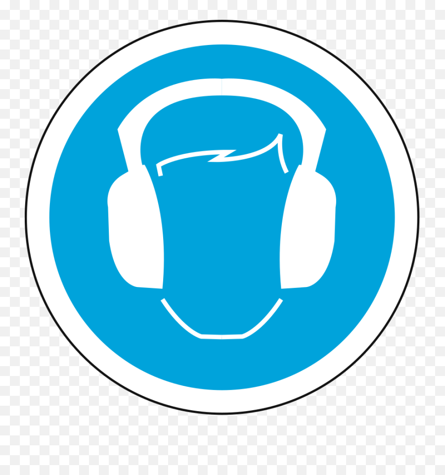 Tinnitus - Blue Ear Protection Sign Emoji,Emotion Code For Hearing Problems