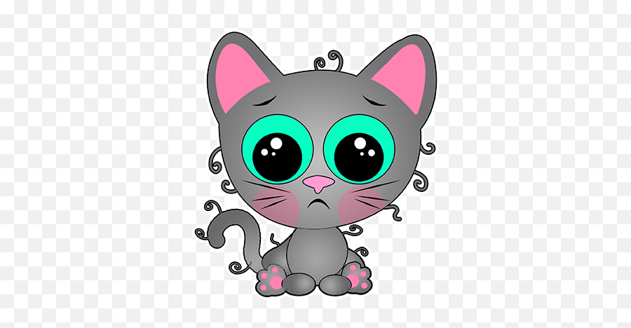Timmy Kitten - Dot Emoji,Kitten Emoticons