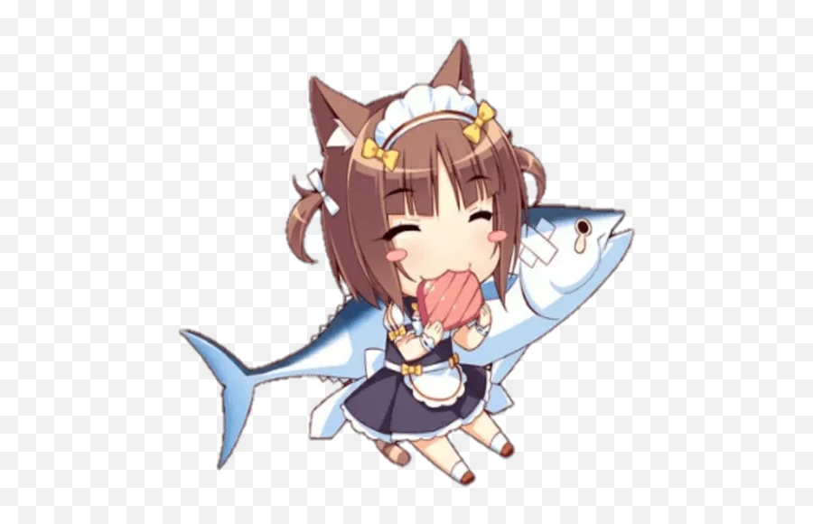 Stickers Set For Telegram - Fictional Character Emoji,Nekopara Emojis