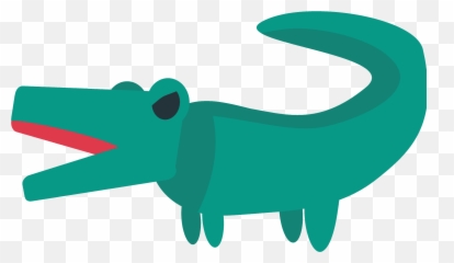 Crocodile Emoji Clipart - Animal Figure,Gator Emoji Free