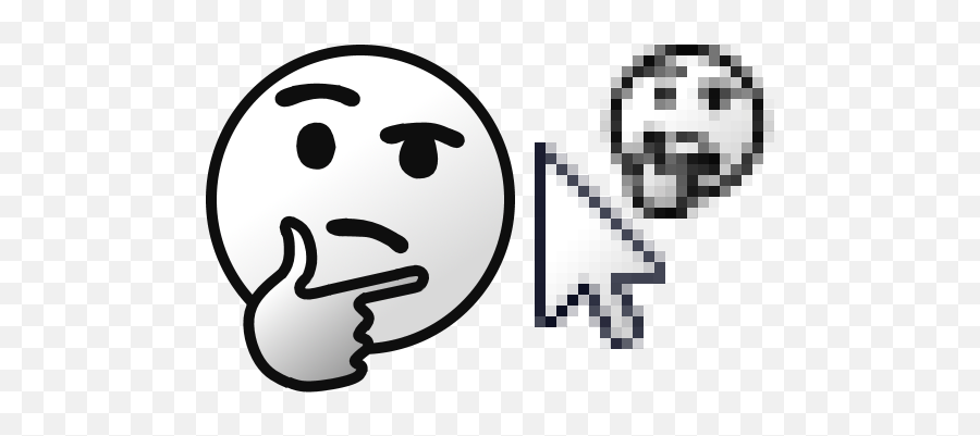 Thinking Cursors - Cursor Emoji,Emoji Cursor