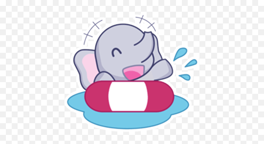 Download Baby Elephant Stickers For Whatsapp - Wastickerapps Emoji,Facebook Messenger Snowman Emoji