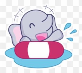 Download Baby Elephant Stickers For Whatsapp - Wastickerapps Emoji,Facebook Messenger Snowman Emoji