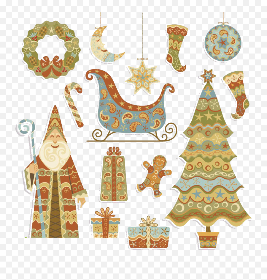 Download Gift Claus Tree Socks Santa Christmas Stocking - Christmas Emoji,Christmas Tree Emoticon