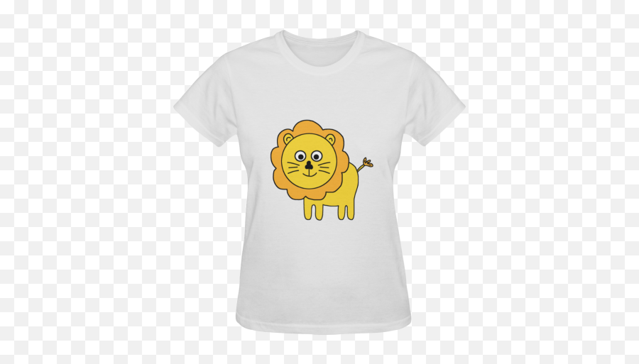 Cartoon Lion Sunny Womenu0027s T - Shirt Model T05 Id D49524 Emoji,Lions Emoticon