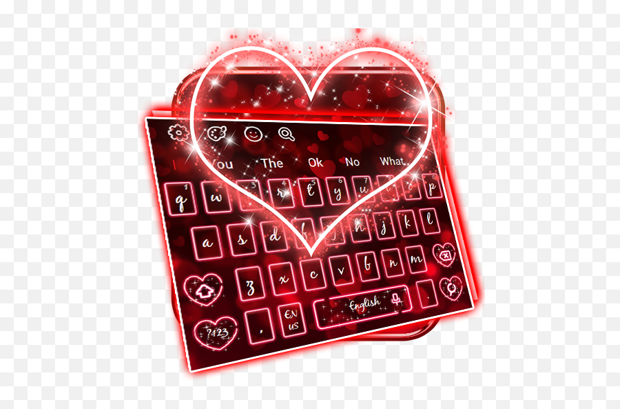 Luminous Heart Keyboard Theme - Google Playu0027de Uygulamalar Girly Emoji,Kalp Emoji