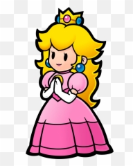 Princess Peach Clipart Vector - Princess Peach Paper Mario Emoji,Peach Emoji