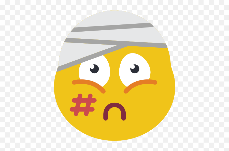 Injured - Happy Emoji,Injured Emoticon