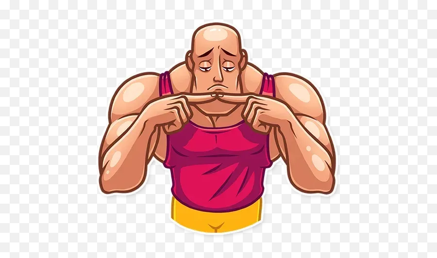 Bodybuilder Whatsapp Stickers - Stickers Cloud Bodybuilder Stickers Telegram Emoji,Bodybuilding Emoji