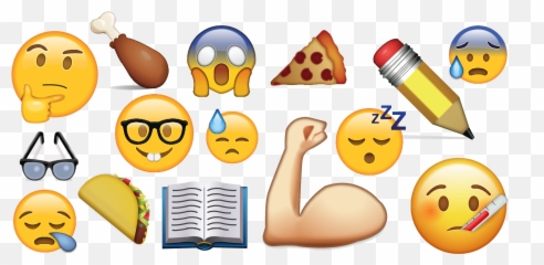 The Ten Types Of Students During Exams - Happy Emoji,Pondering Emoticon