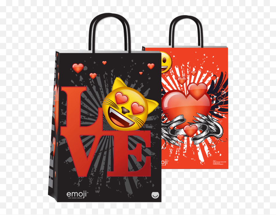 Bolsa De Regalo Romipack Emoji Love 14x20 - Happy,Emoji Cutters