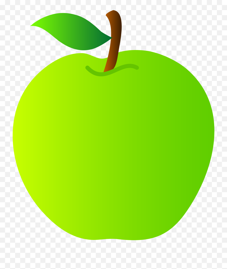 Green Apple Clipart Free Images 2 - Clipartix Transparent Background Green Apple Clipart Emoji,Apple Emoji Clipart