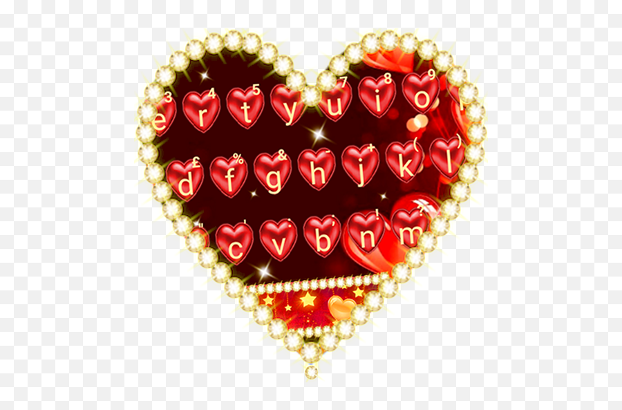 Red Love Heart Keyboard Theme - Apps En Google Play Girly Emoji,Teclado Emoji Para Lg