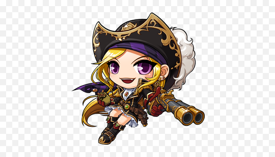 Anime Chibi Chibi Characters - Chibi Pirate Emoji,Maplestory Evan Emoji