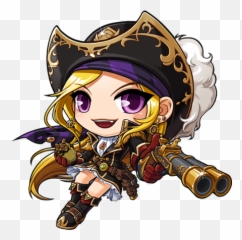 Anime Chibi Chibi Characters - Chibi Pirate Emoji,Maplestory Evan Emoji