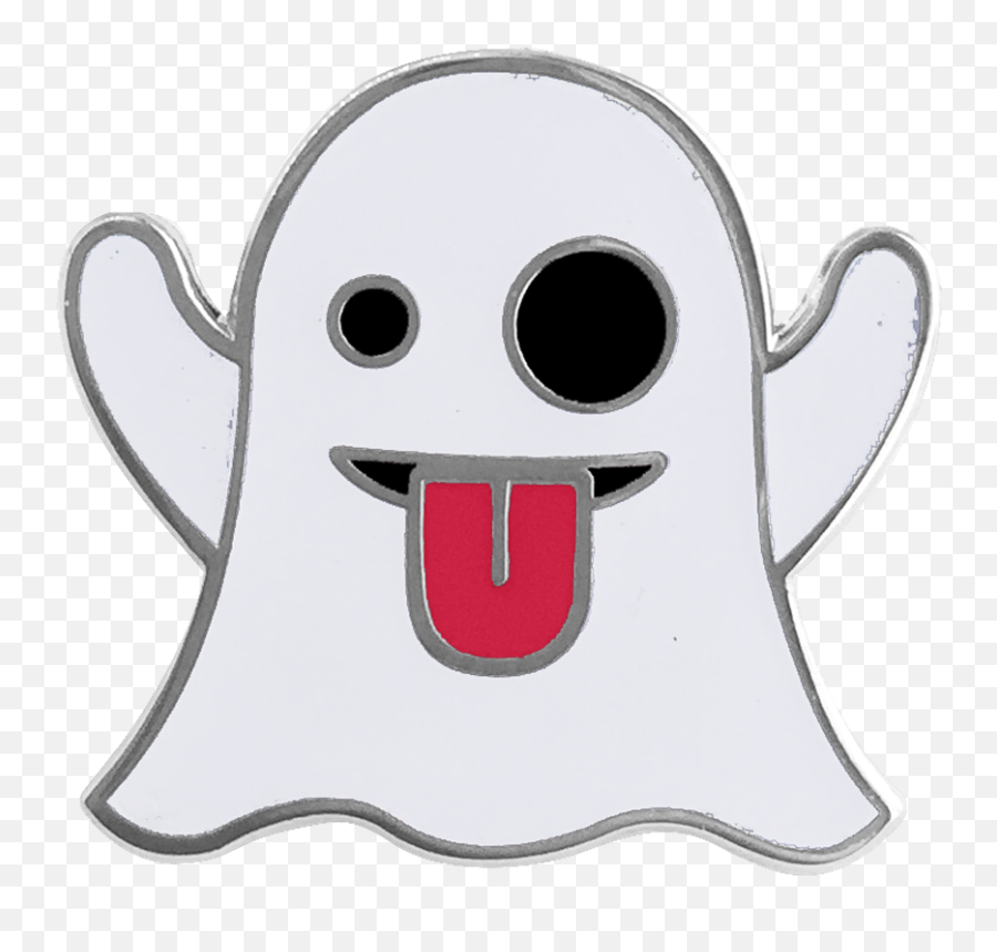 Ghost Emoji Pin In The Dark - Transparent Ghost Emoji Png,Glow Emoji