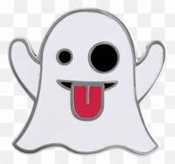 Ghost Emoji Pin In The Dark - Transparent Ghost Emoji Png,Glow Emoji