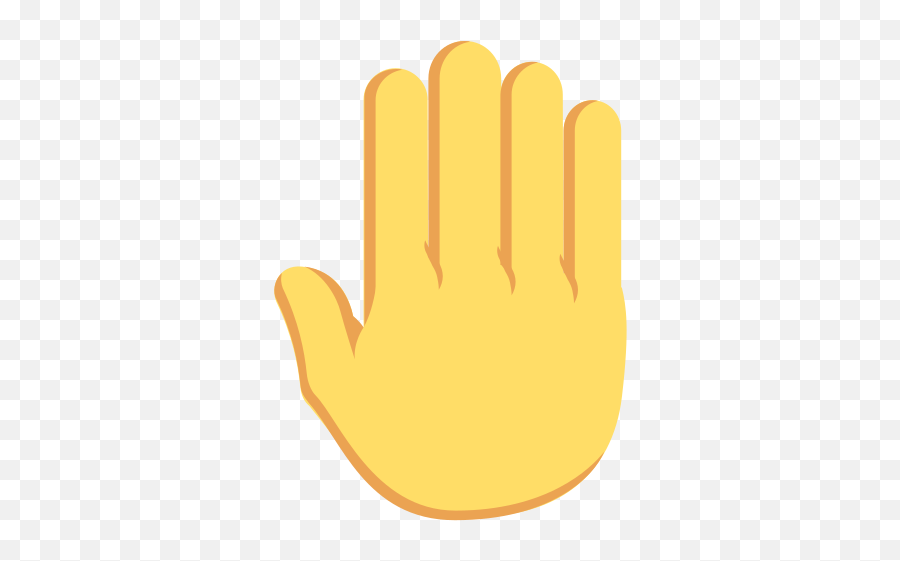 Raised Back Of Hand Emoji High Definition Big Picture And - Sign Language,Peace Hand Emoji