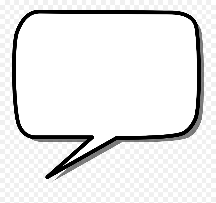 Comic Speech Bubble Clipart And - White Bubble Talk Png Emoji,Speach Bubble Emoji