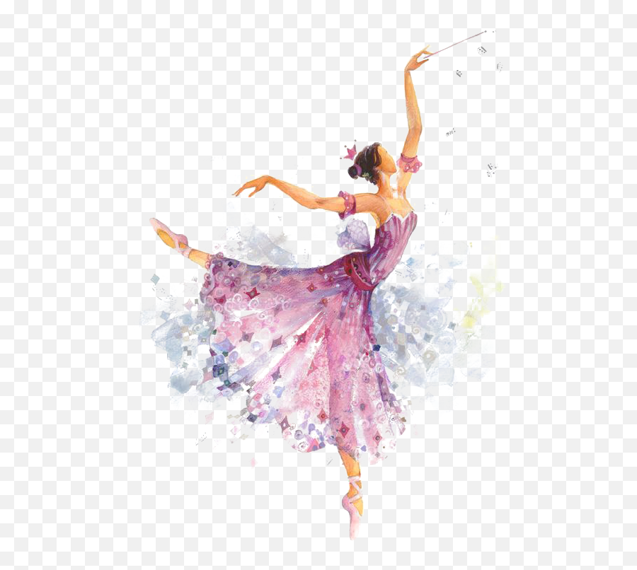 Girl Dancing Pink Dance Ballerina Sticker By Sandra - Transparent Ballerina Drawing Png Emoji,Woman Dancing Emoji