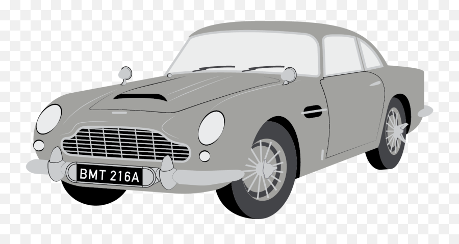 James Bonds Best Cars - Aston Martin Db5 Cartoon Emoji,Aston Martin Emotion Control Unit Price