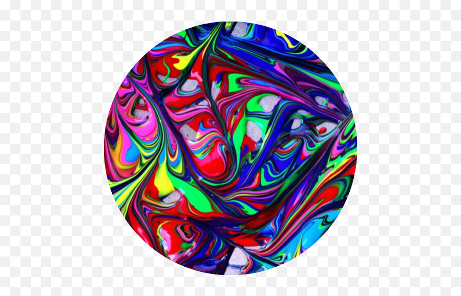 Fluid Art Inc - Rainbow Swirl Painting Emoji,Expressing Emotions Through Art