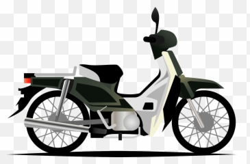 Honda Super Cub Clipart Free Download Transparent Png - Honda Super Cub Photo Art Emoji,Cubs Emojis Download