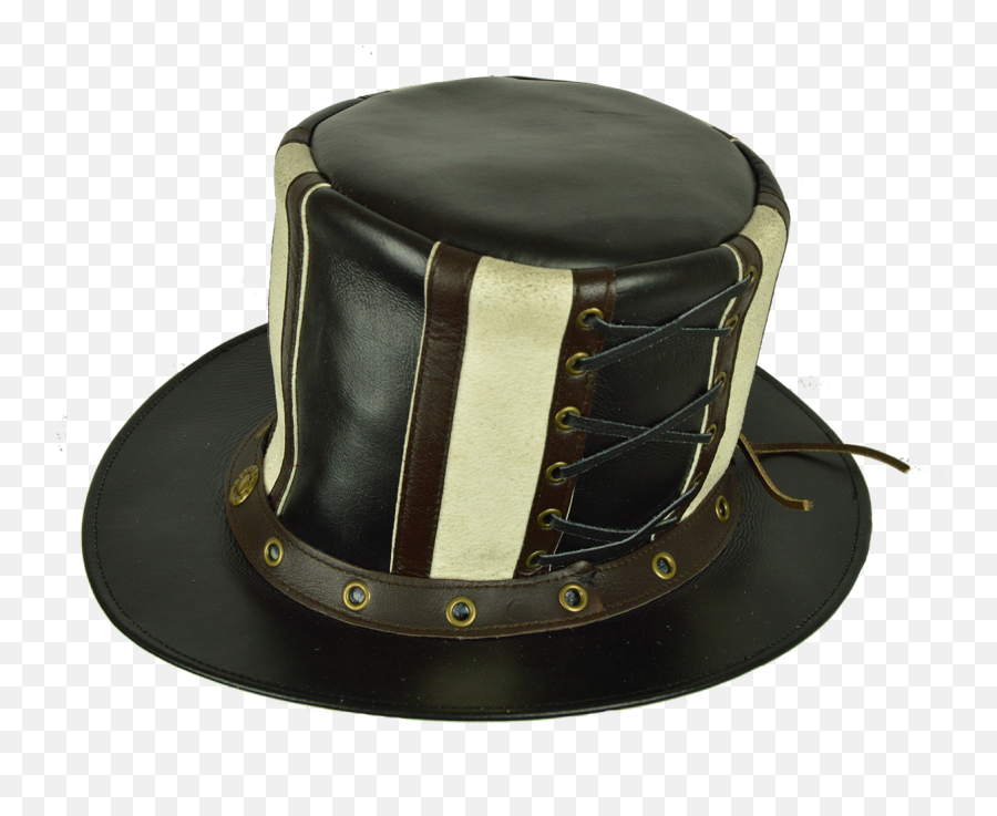 Steampunk Chain Reaction Leather Top Hat Reenactment - Costume Hat Emoji,The Undertaker Emoji