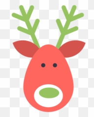 Reindeer Deer Christmas Free Icon Of - Christmas Icon Reindeer Emoji,Rudolph Reindeer Emoticon For Twitter