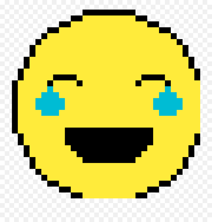 Pixilart - Laughing And Crying Emoji By Gamerhowl29 Spreadsheet Pixel Art Emoji,Laugh Cry Emoji
