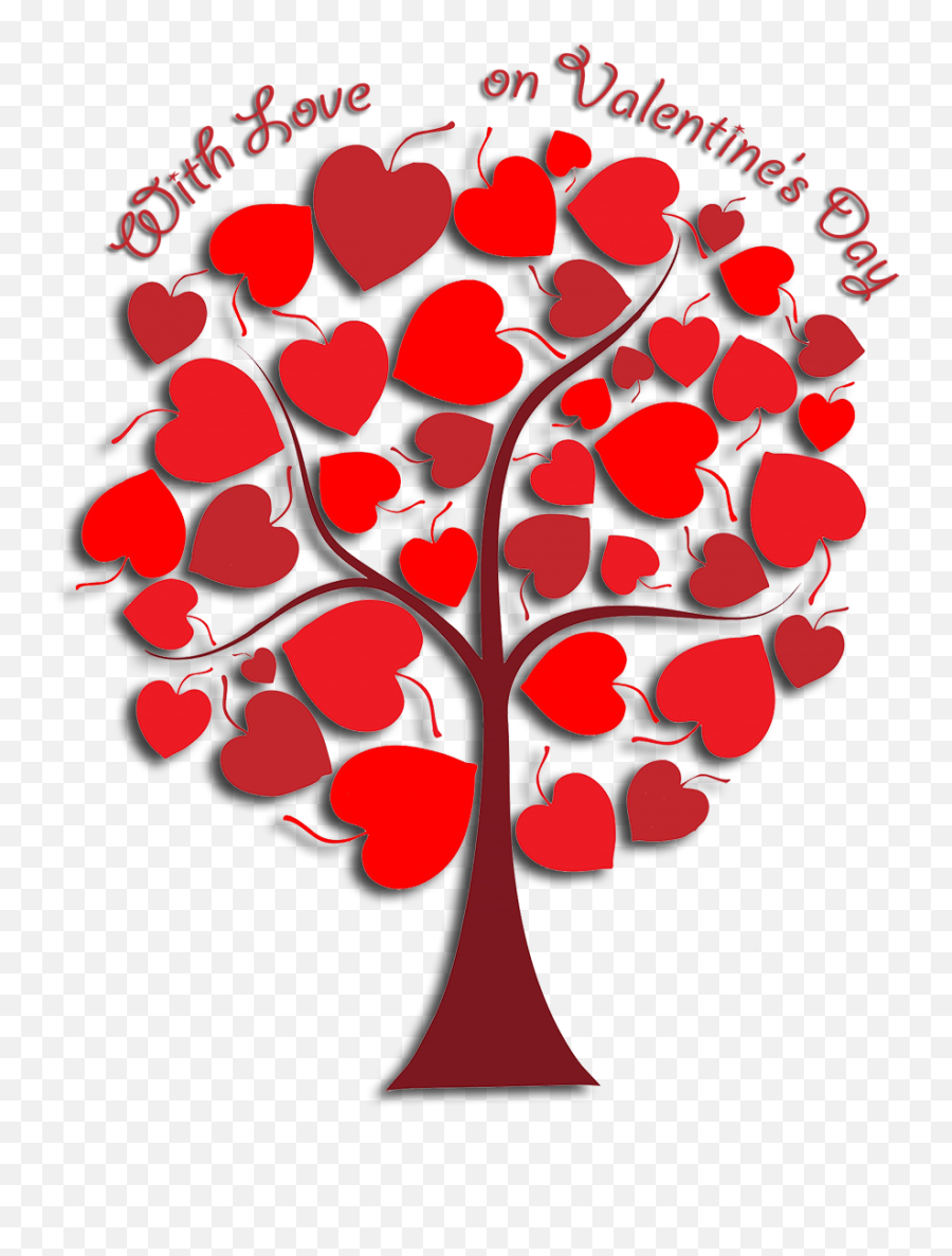 Valentines Day Hearts Valentine Graphics - Hearts Tree Emoji,Copy And Paste Free Cupid Emoticon