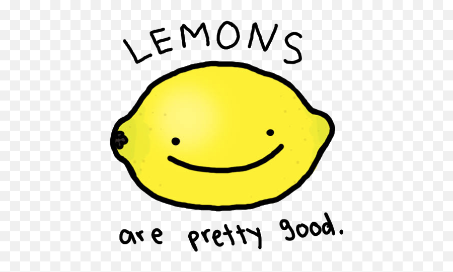 Happy Lemon - Lemons Are Pretty Good Emoji,Excited Twitter Emoticon