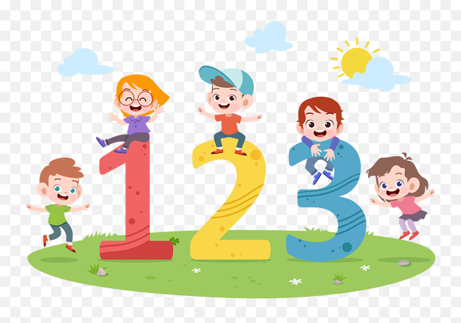 Toddler Tech Preschool - Kid Numbers Vectors Emoji,Physical, Cognitive, Social And Emotion Developmen Clip Art