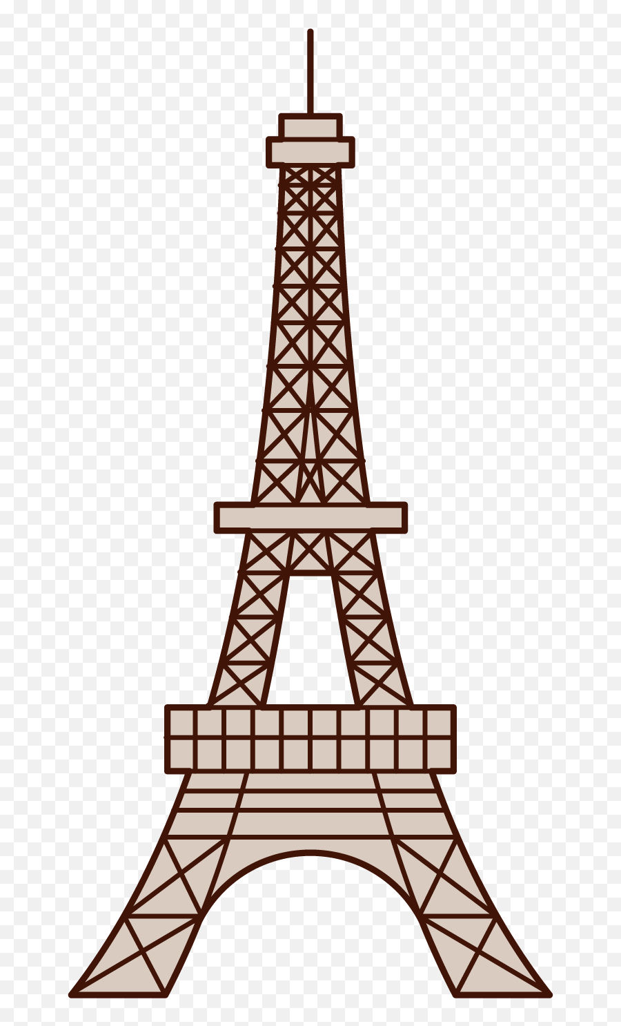 Paper Cutting Of Eiffel Tower Clipart - The Grand Old Lady 1 Emoji,Eiffel Emojis