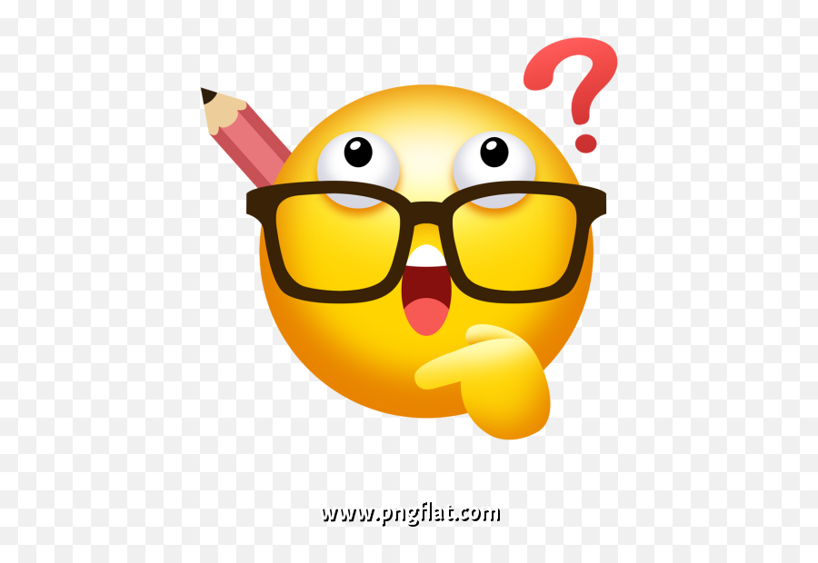 Cute Cartoon Question Mark Doubting Emoji Expression Free,Cute Waving Emojis