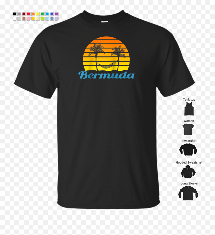 Bermuda Sunset Hammock Palm Tree Smiley Face Graphic Emoji,Fall Tree Emoticon