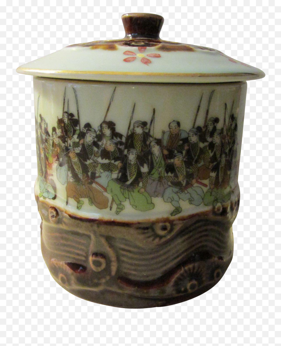Japanese Historical 47 Ronin Samurai U0027chushingurau0027 Ceramic - Sugar Bowl Emoji,Japan Emotion
