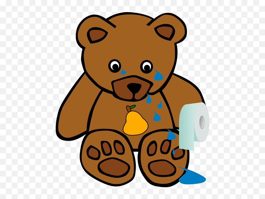 Crying Bear Clipart - Clipartix Crying Bear Clipart Emoji,Bear And Hot Emoji