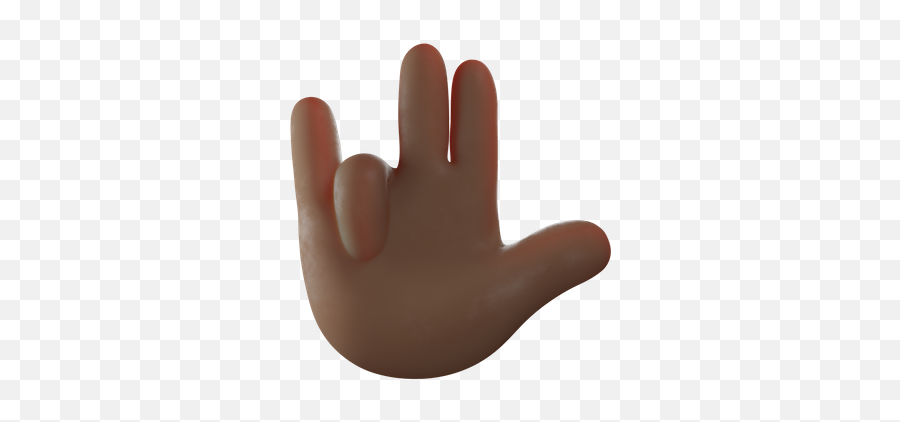 Premium Rock Gesture 3d Illustration Download In Png Obj Or Emoji,Spock Hand Emoji