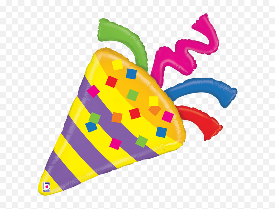 Supershape Birthday U2013 Westcoast Balloons Emoji,Confetti Horn Emoji
