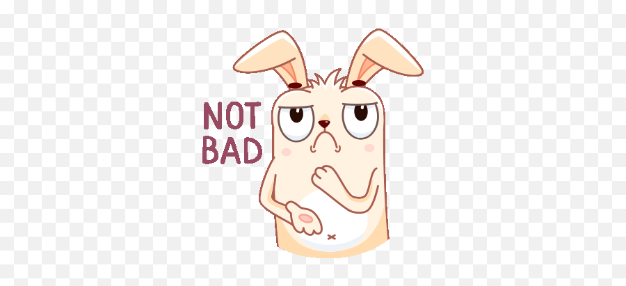 Easter Bunny - Ugly Emoji,Wiping Sweat Emoji