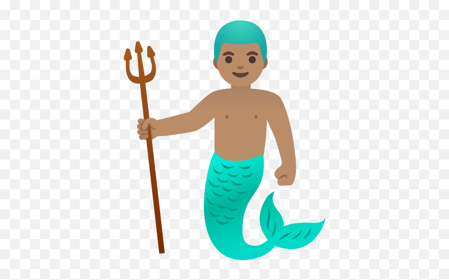 U200d Mermaid Man With Medium Skin Tone Emoji,Medium Skin Tone Emoji